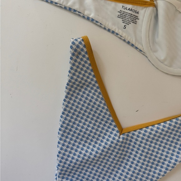 Tularosa Gingham Bikini with Mustard Accents - Picture 4 of 6
